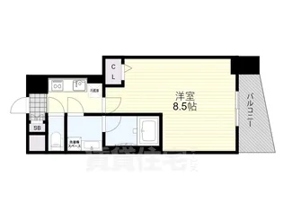 CITY SPIRE浜大津駅前【4階】の間取り