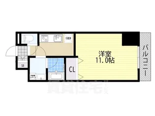 CITY SPIRE浜大津駅前【7階】の間取り