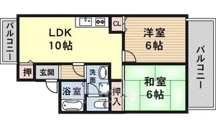 セジュール桂幸 A棟【1階】の間取り