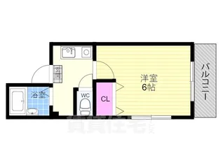 スウィートルーム聖護院西【2階】の間取り