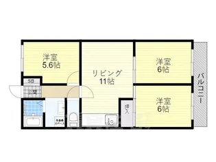 グランヴィアSJ【3階】の間取り