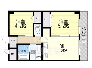 ファイブコート今川【4階】の間取り
