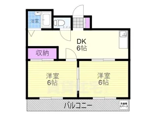 ブールバール塚本2【3階】の間取り