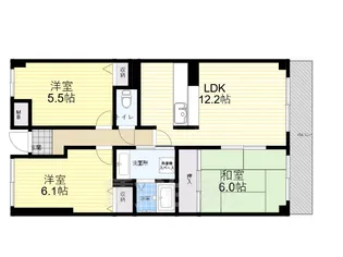 ウエストヒルズⅠ【4階】の間取り