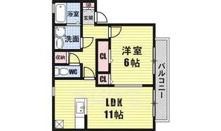アムール B棟【1階】の間取り