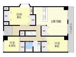 KR GRAND IN【1階】の間取り