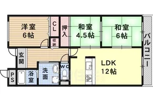 エスポワ−ル【2階】の間取り