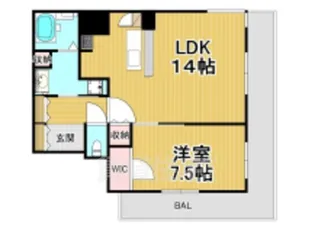 キャッスルプラザ西宮【13階】の間取り