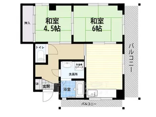 ハイツ崇徳院【3階】の間取り