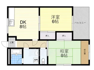 ハヤシコーポ【4階】の間取り