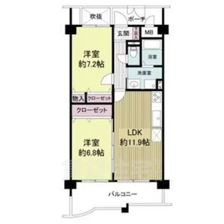 KDXレジデンス夙川ヒルズ1番館【4階】の間取り