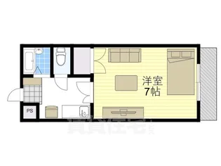 京阪錦マンション【2階】の間取り