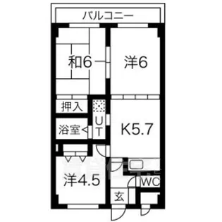 エルビーハウス【202号室】の間取り