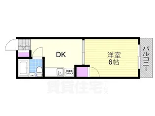 グレースファイブ塚本【308号室】の間取り