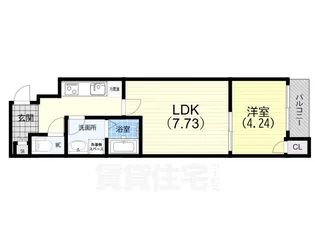 パークス神戸【503号室】の間取り