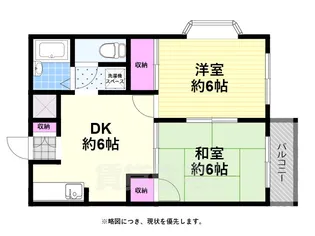 リバティー北花田【1階】の間取り