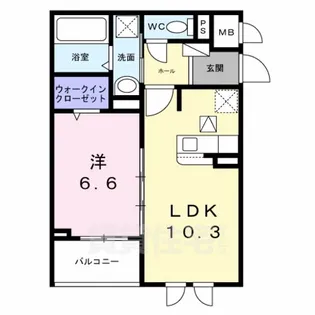 パイン山城【1階】の間取り