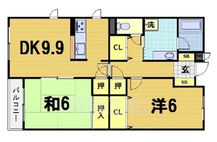 レジディア太秦【2階】の間取り