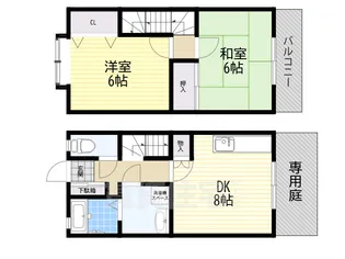 ハイツボンヌシャンス【1階】の間取り