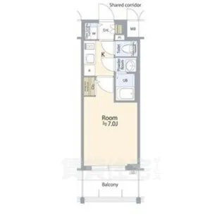 エスリード志賀本通ザ・フロント【10階】の間取り