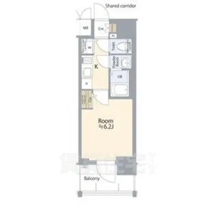 エスリード志賀本通ザ・フロント【12階】の間取り