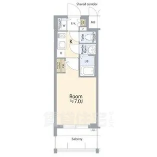 エスリード志賀本通ザ・フロント【13階】の間取り