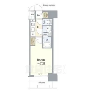 エスリード名古屋STATION NORTH【7階】の間取り