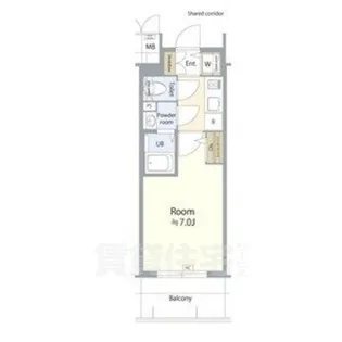 エスリード名古屋STATION NORTH【11階】の間取り