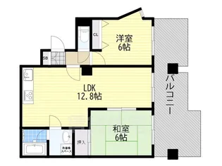 朝日プラザ丸山町【4階】の間取り
