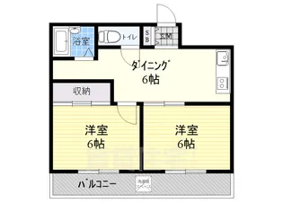 ブールバール塚本2【3階】の間取り