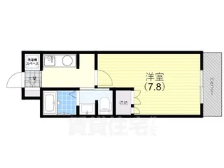 BELLTREE板宿SOUTH【2階】の間取り