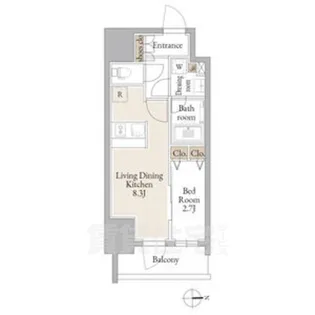 ルネフラッツ庄内通駅前【3階】の間取り