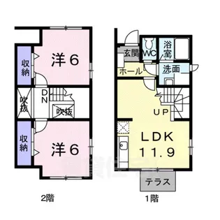 エスポワールⅢ【1階】の間取り