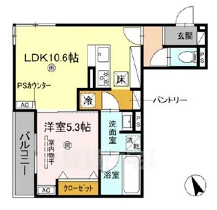 Chainon【1階】の間取り