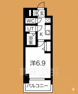 メイクスアート太閤通【8階】の間取り
