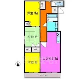 振甫ニューコーポ【3階】の間取り