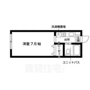 セジュール上賀茂【1階】の間取り