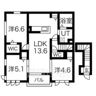 リアン今里【2階】の間取り