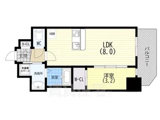 スワンズシティ神戸湊川2【2階】の間取り