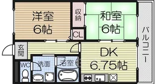 アミューレット光明池【201号室】の間取り
