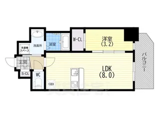 スワンズシティ神戸湊川2【2階】の間取り
