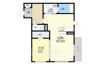 Amber Cube A棟【1階】の間取り