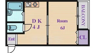 エムローズ太子橋【4階】の間取り