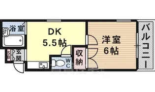 エクラ針中野【5階】の間取り