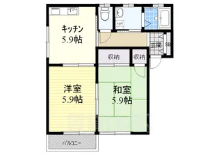 ファミール2【101号室】の間取り