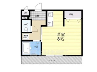 シュエット吉本【3階】の間取り