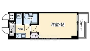 パラドール西院PART1【1階】の間取り