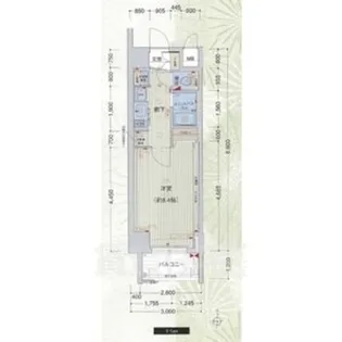 プレサンス二条城北聚楽【10階】の間取り