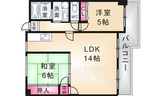 ラフィネセオミ【3階】の間取り