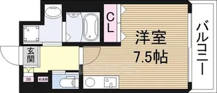 ロイヤル西三国【3階】の間取り